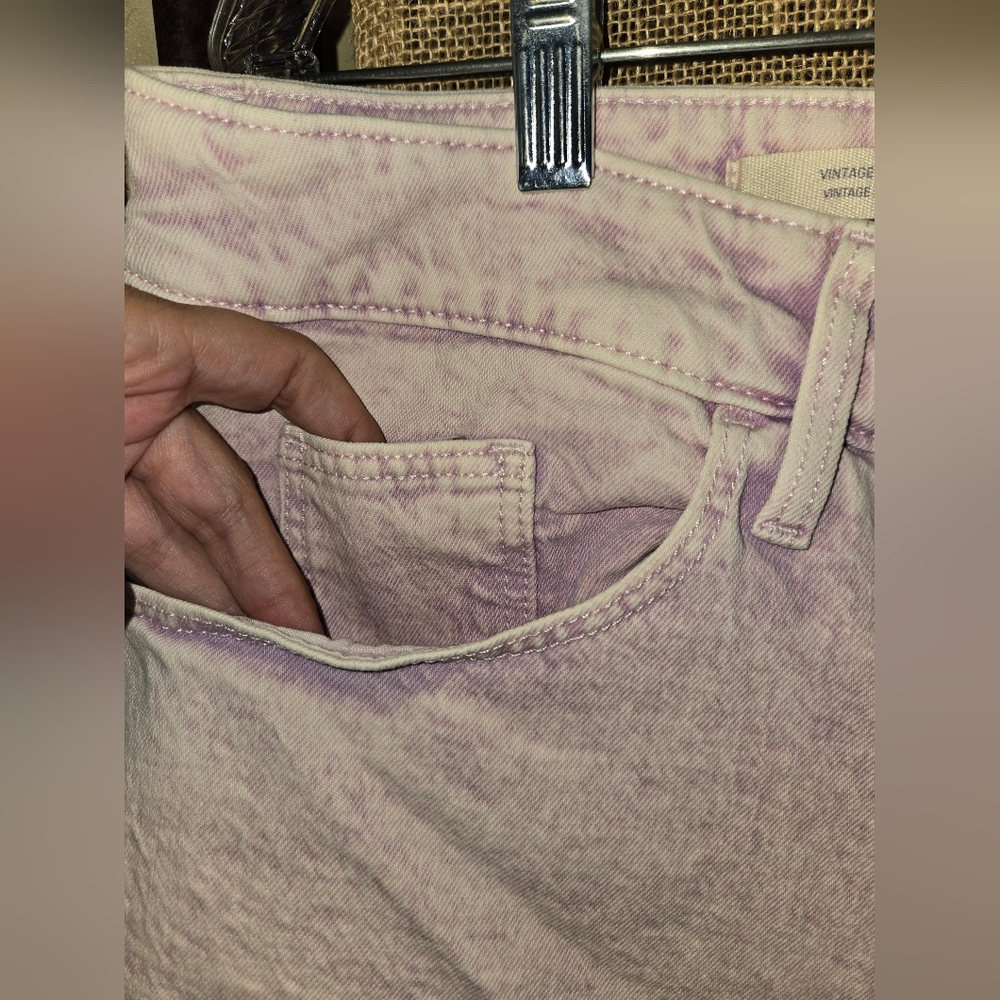 NWT Women's Universal Thread Purple Acid Wash 5 Pocket Shorts Size 18 - Picture 2 of 10